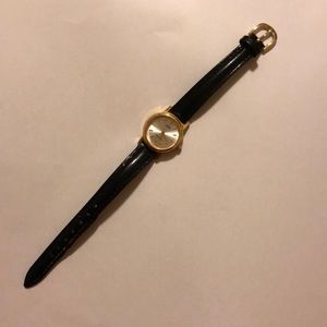 Black and Gold Unisex watch